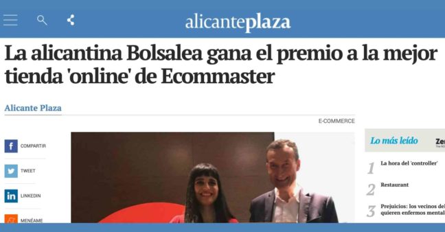 Alicante Plaza Premio comercio electronico