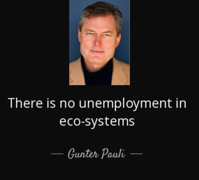 No hay desempleados en los ecosistemas, Gunter Pauli: Economía Azul.