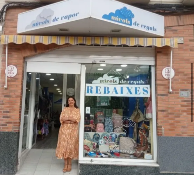 Pequeño comercio de tienda de regalos