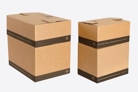 Cajas para envíos montaje fácil 60x40x25 Material Compostable. Made In  Spain, Comprar cajas de cartón grandes