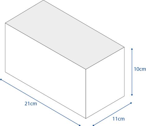 Cajas para ecommerce 21x11x10. Cartón reciclado