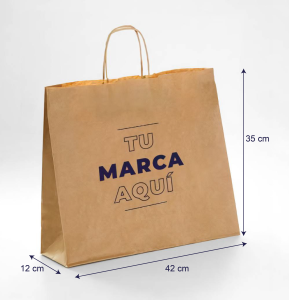 Bolsas de papel kraft baratas 42x35x12