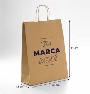 Bolsas de papel kraft baratas 32x41x12