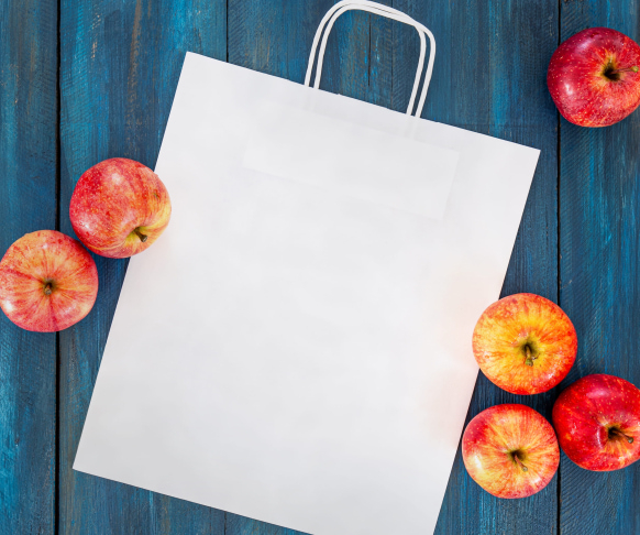 Bolsas de papel ecológico para fruterías